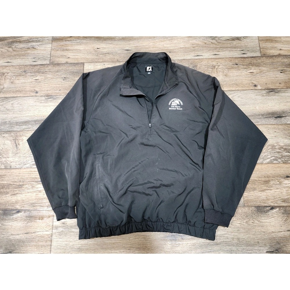 FootJoy Pullover Golf Windbreaker Sugarmill Woods Country Club FL Jacket Black